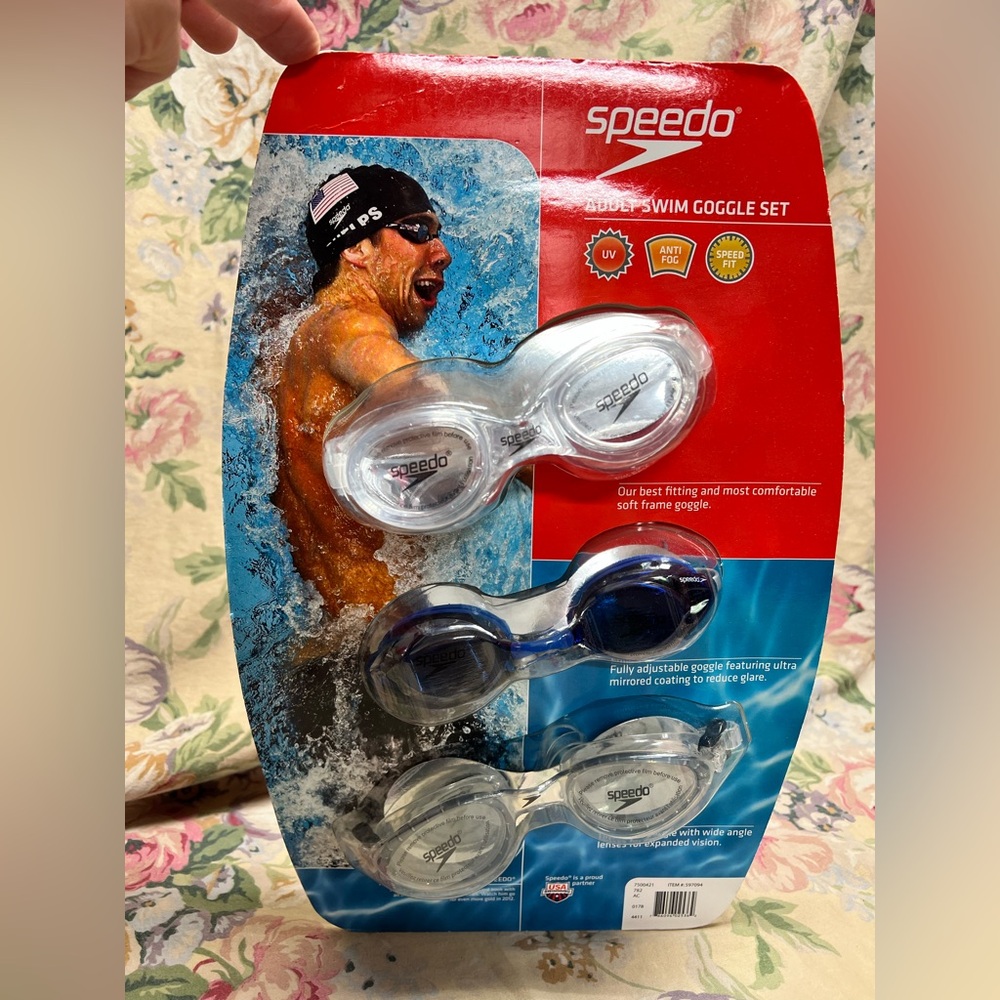 Speedo Adult Swim Google 3 pack